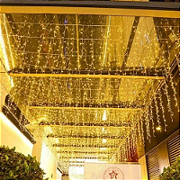Cascata De Natal 200 LEDS Branco Quente Fixa tomada macho / fêmea 5,00m 220V.