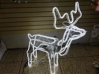Armação De Rena Neon Branco Frio 220V IP44 uso externo.