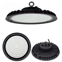 Luminária High Bay 100w 140lm/w LED UFO Industrial Branco Frio 6000k IP65.