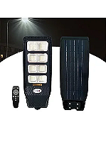 Luminária LED Pública 400W Solar IP66 INMETRO com controle e sensor.