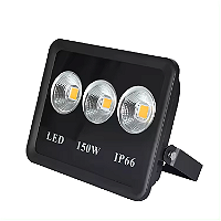 Refletor holofote LED Ultra COB 150w 6500K a prova d'água IP66.