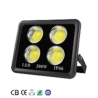 Refletor holofote LED Ultra COB 200w 3000K a prova d'água IP66.