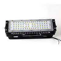Refletor Industrial holofote modular LED 50W 6500K branco frio IP67.