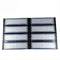 Refletor industrial led modular 400W 6500K branco frio bivolt IP67.
