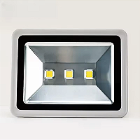 Refletor Cinza LED COB 150W 6500K branco frio IP66 bivolt.