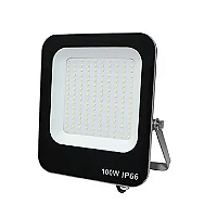 Refletor LED MAX 100W 12000 lumens 6500K branco frio SMD IP66 bivolt.