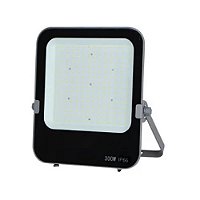 Refletor LED MAX 300W 36000 lumens 3000K branco quente SMD IP66 bivolt.