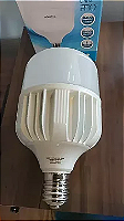 Lâmpada LED bulbo T 80W alta potência 6500K E-27 com adaptador E-40 bivolt.
