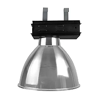 Luminária Industrial com alojamento caixa preta 16 polegadas E27.