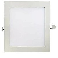 Luminária Plafon LED 25W Quadrado 30cm x 30cm Embutir 6500K bivolt.