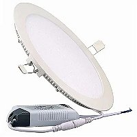 Luminária Plafon LED 25W Redonda Ø 30cm Embutir 3000K bivolt.