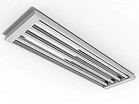 Luminária de sobrepor alto rendimento para 4 lâmpadas 18/20W 120cm.