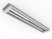 Luminária de sobrepor alto rendimento para 2 lâmpadas 9/10W 60cm.