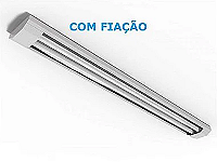 Luminária de sobrepor com filme refletivo para 1 lâmpada 36/40/45/65W 240cm (HO).