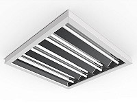 Luminária de sobrepor alto rendimento para 4 lâmpadas T5 14/24W 60cm.