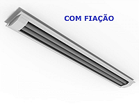 Luminária de embutir com filme refletivo e difusor para 1 lâmpada 36/40/45/65W 240cm (HO).