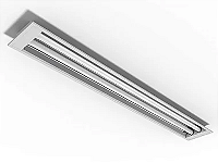 Luminária de embutir para 2 lâmpadas 9/10W 60cm.