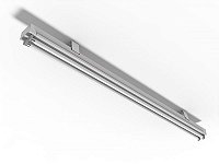 Luminária de sobrepor compacta contínua para 1+1 lâmpadas T5 28/54W 237cm.