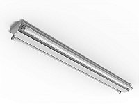 Luminária de sobrepor alto rendimento para 2 lâmpadas 18/20W 120cm.