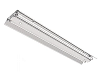 Luminária industrial lateral de alto rendimento para 2 lâmpadas 18/20W 120cm.