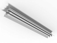 Luminária industrial Gaivota para 2 lâmpadas 18/20W 120cm.