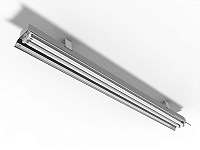 Luminária industrial de alto rendimento para 4 lâmpadas T5 28/54W 120cm.