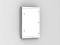 Quadro de comando metálico de embutir com placa de montagem 120cm X 50cm.