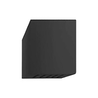 Arandela de Parede Torino Quadrado 10 Fachos Externo 10x12x9,5cm Alumínio Preto.