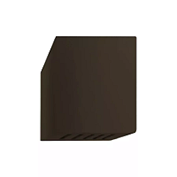 Arandela de Parede Torino Quadrado 10 Fachos Externo 10x12x9,5cm Alumínio Café.