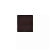 Arandela de Parede LED Prisma Quadrado Facho Duplo Aberto Externo 3000K 3W Bivolt 12x12x5cm Policarbonato Café.