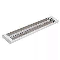 Luminária de Sobrepor Comercial Retangular Refletor 63x18,6x4,7cm Alumínio Inox.
