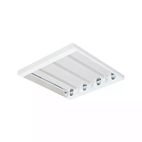 Luminária de Sobrepor alto rendimento para 4 lâmpadas 9/10W 60cm.