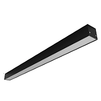Perfil de Sobrepor Linear 200x3,5x3,5cm Alumínio e Acrílico Preto.