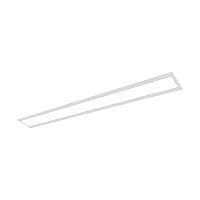 Perfil de Embutir Linear Para Gesso 300x5x3,5cm Alumínio e Acrílico Branco.