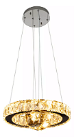 Lustre Tokyo LED 24W 4000K cristal 2 aros 130x30mm bivolt.