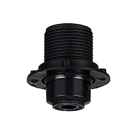 Soquete rosca longa E27 bivolt preto para pendente.