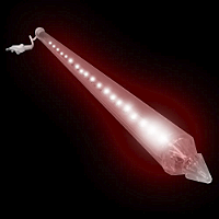 Tubo snowfall super Leds vermelho dupla face 100cm uso externo IP44 bivolt.
