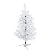 Árvore De Natal Branca Tradicional 52 Galhos 60cm Desmontável.