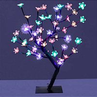 Árvore cerejeira 144 LEDs colorido 8 funções.