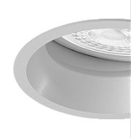 Embutido Microborda Alumínio Metálico Microtexturizado Redondo Facho Orientável AR70 Ø9,4x9,5cm Alumínio.