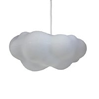 Pendente Nuvem Fluffy 20x43x33cm Polietileno Branco.