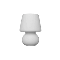 Abajur Micro Lampe Ø15x20cm Polietileno Branco.