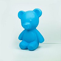 Luminária Teddy 30x22x18cm Polietileno Azul.
