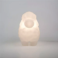 Luminária Ovelhinha 27,5x18x27cm Polietileno Branco.
