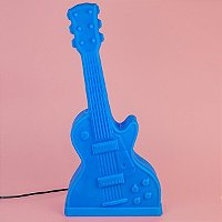 Luminária Guitarra 52x24x10,5cm Polietileno Azul.