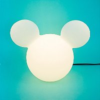 Luminária Mickey Clean 25,5x32,5x19,5cm Polietileno Branco.