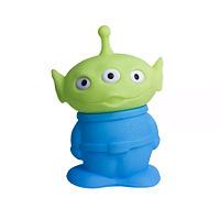 Luminária Alien Toy Story 32x23x15cm Polietileno Verde e Azul.