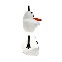 Luminária Olaf 39,5x19x16,5cm Polietileno Branco e Preto.