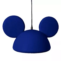 Pendente Orelhas Mickey 24x41x27cm Polietileno Azul.