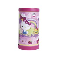 Luminária de Mesa Lumi Hello Kitty Delicius 27xØ14,5cm Polipropileno Rosa.